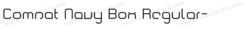 Comsat Navy Box Regular字体转换